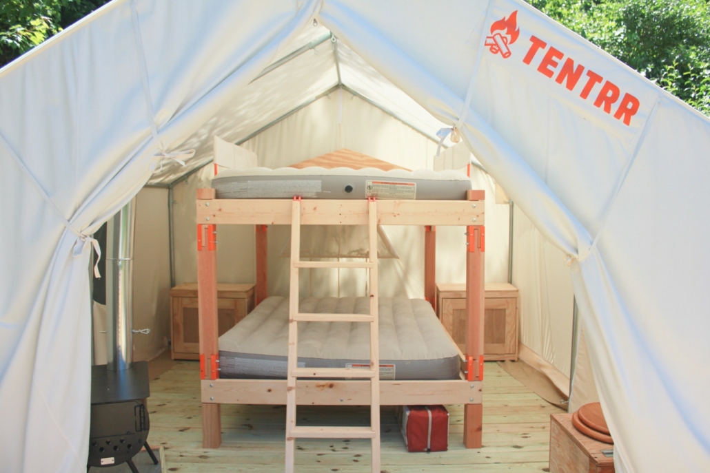 Tentrr glamping in Massachusetts