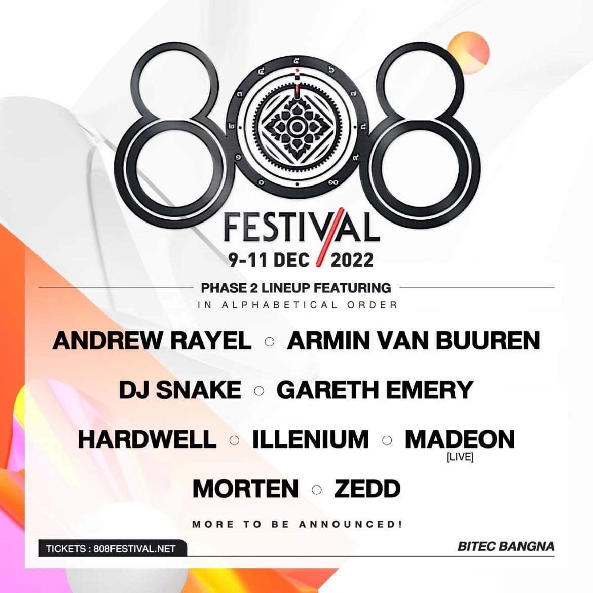 808 Festival Thailand 2022 Line Up