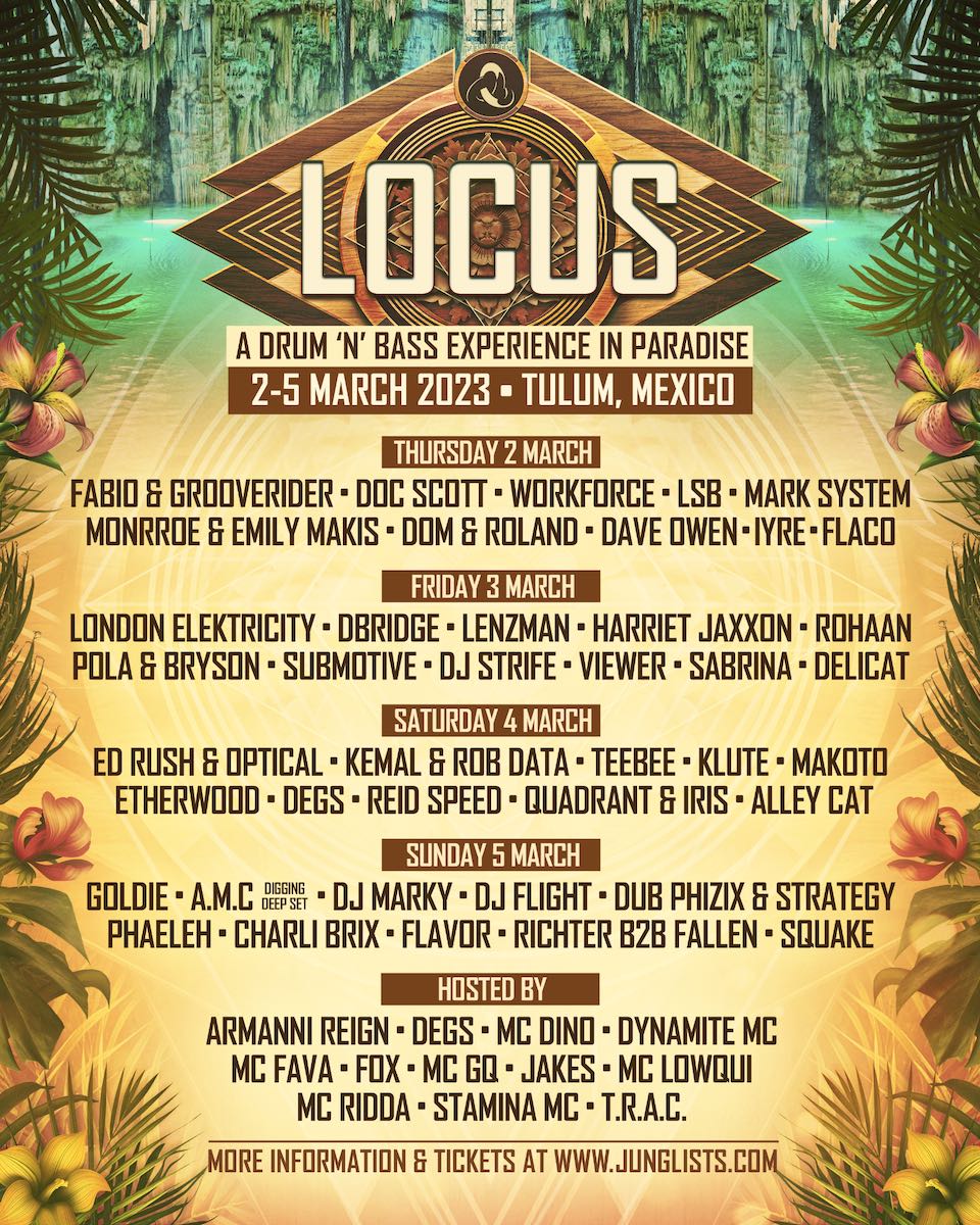Locus Festival Tulum Mexico 2023 Line up