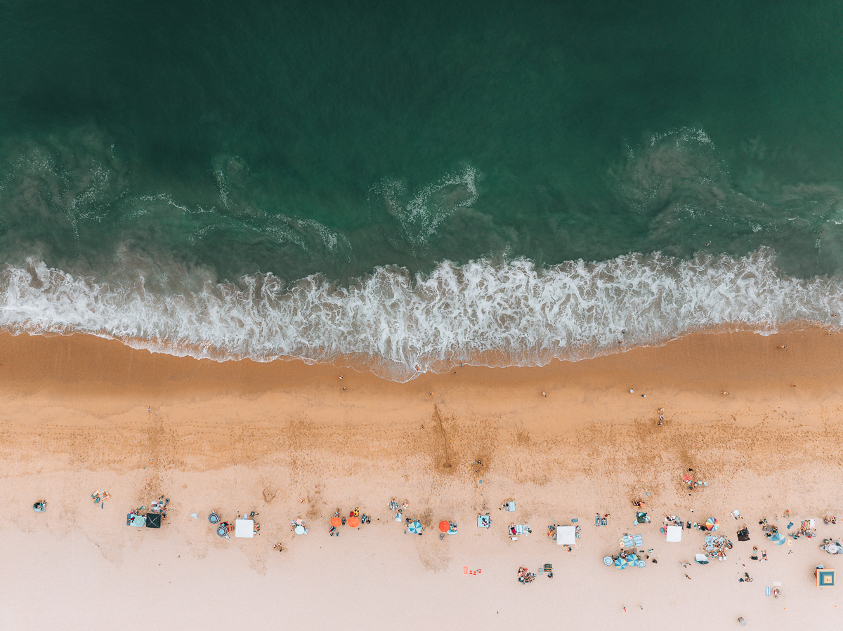 California Beach from above