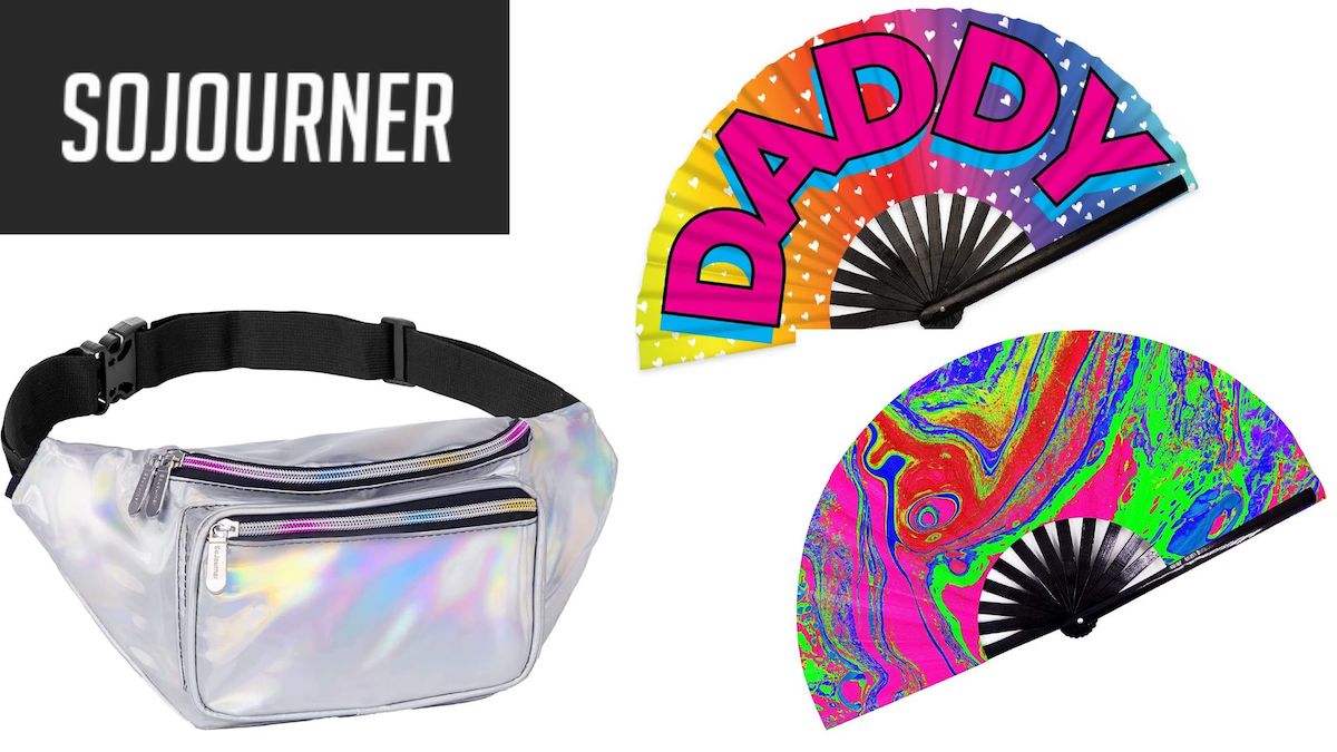 SoJourner Festival Fanny Pack + Rave Fan - Festival Gifts