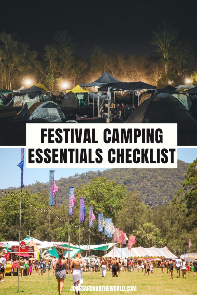 festival camping essentials checklist