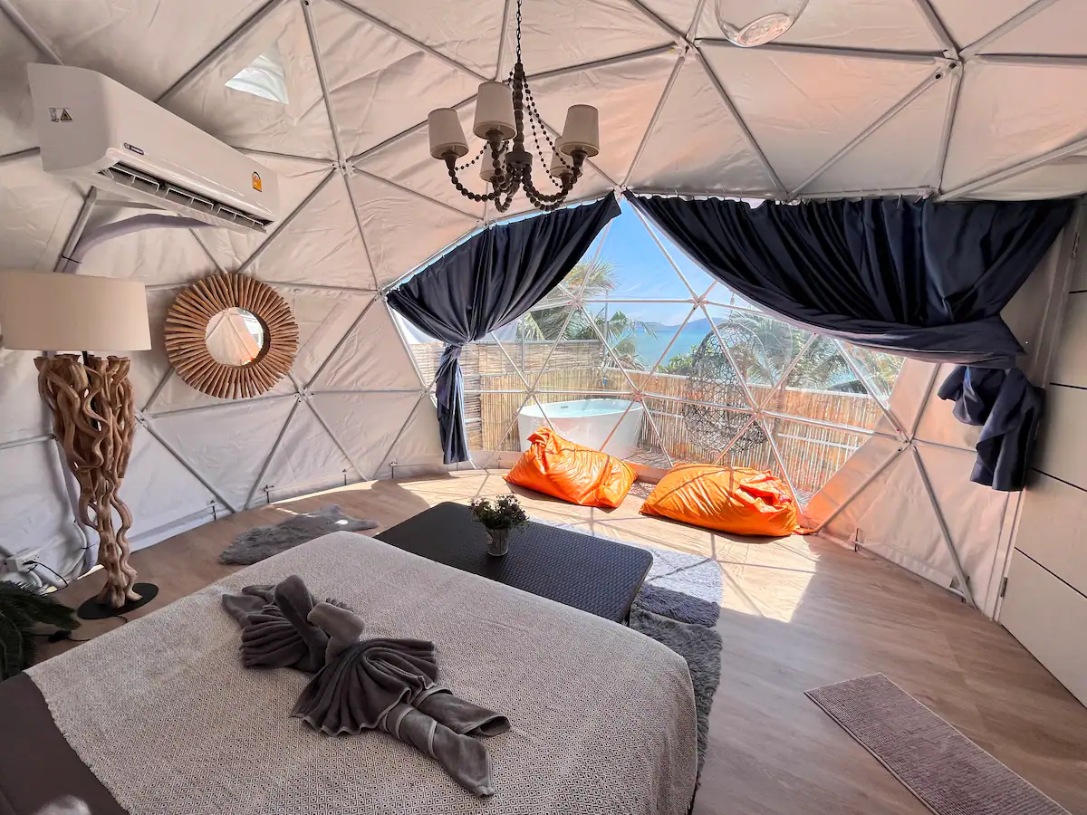 Dome Glamping on the Beach