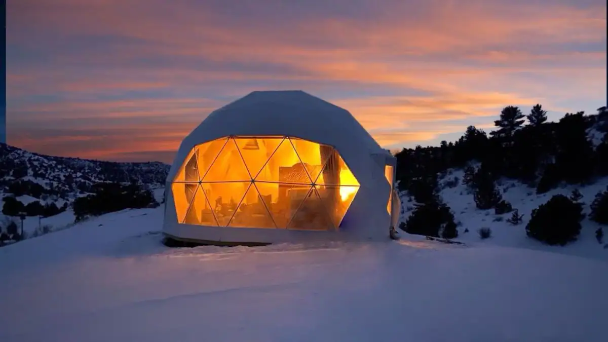 The Boho Dome at Cedar Lights Retreat!