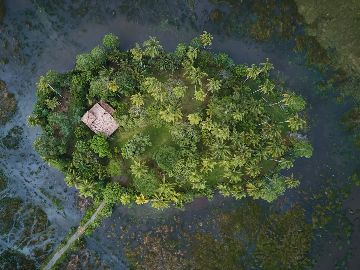 Punchi Doowa Island Glamping in Sri Lanka