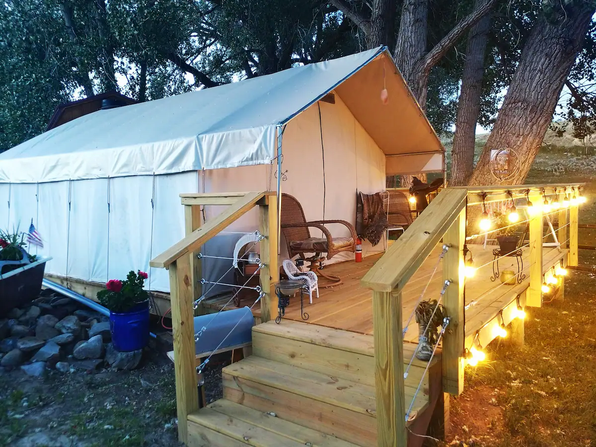 U2 Horse Glamping Tent in Wyoming Airbnb