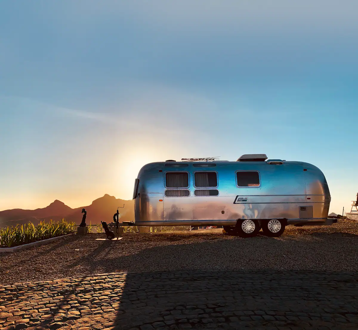 Vintage Airstream Suite on Top of a Hill