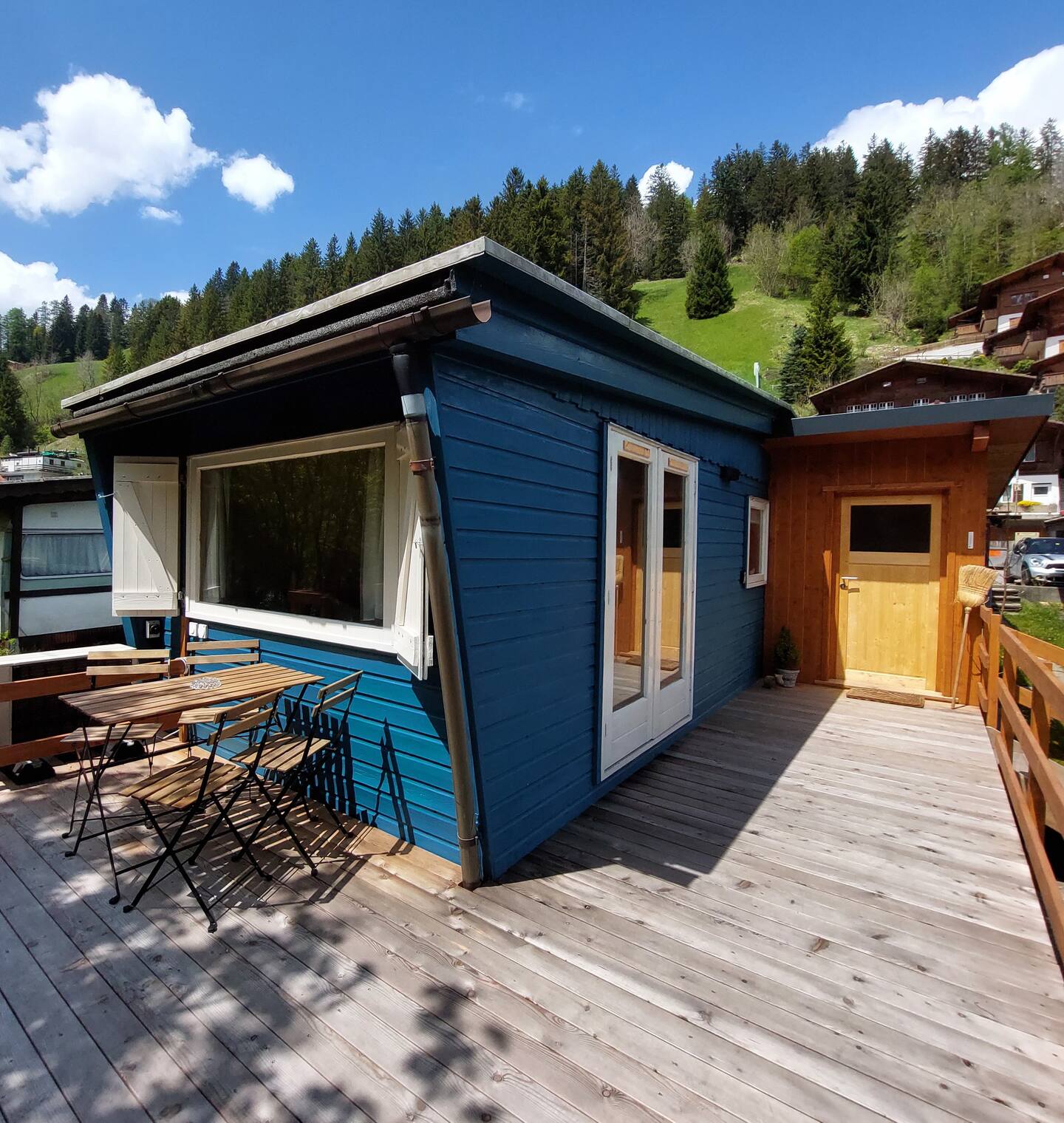 Blue Tiny House - Switzerland