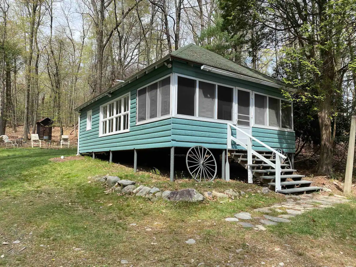 Camping in a Private Cabin