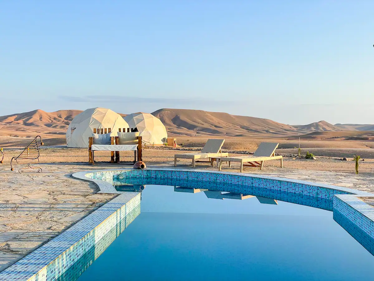 Dome Tent in the Desert of Agafay - Dome Glamping Airbnb Morocco