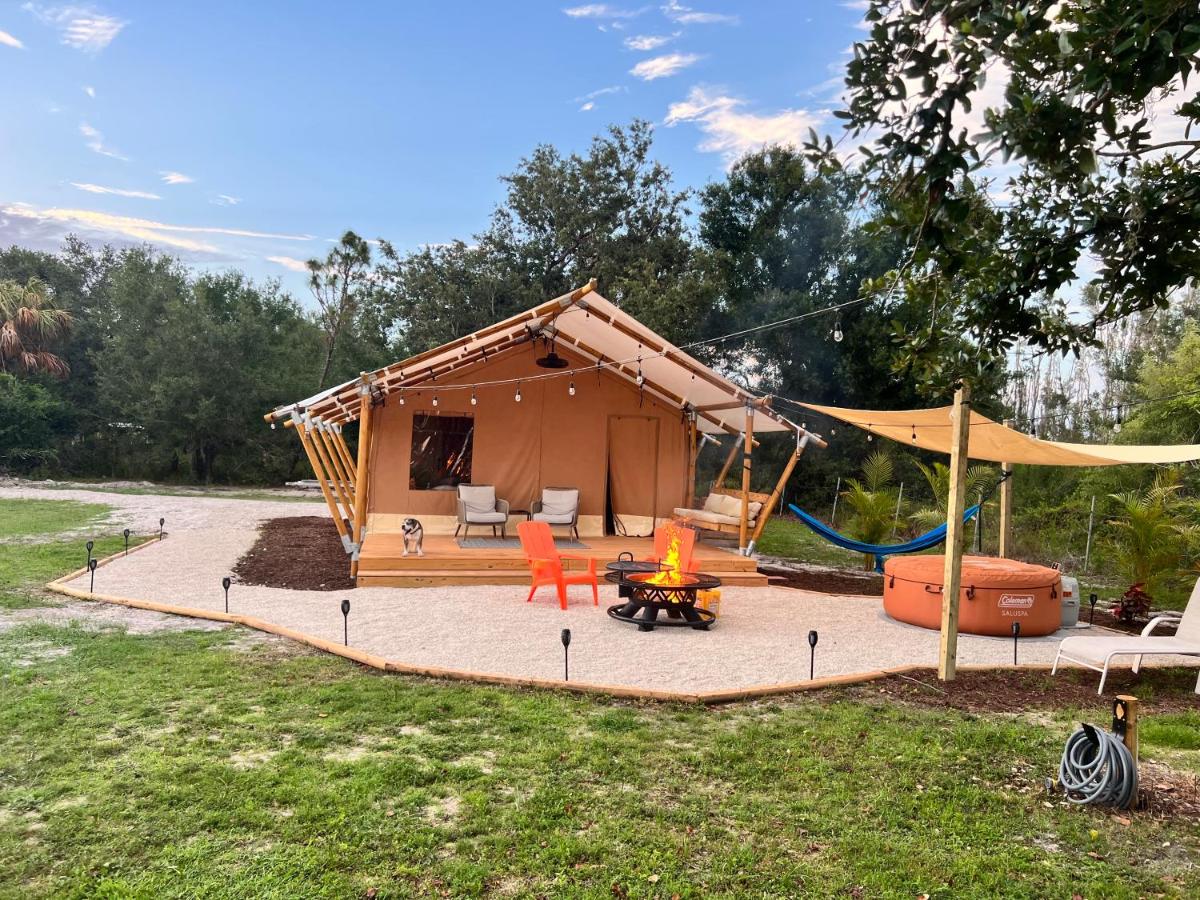 Glamping Tent with Hot Tub