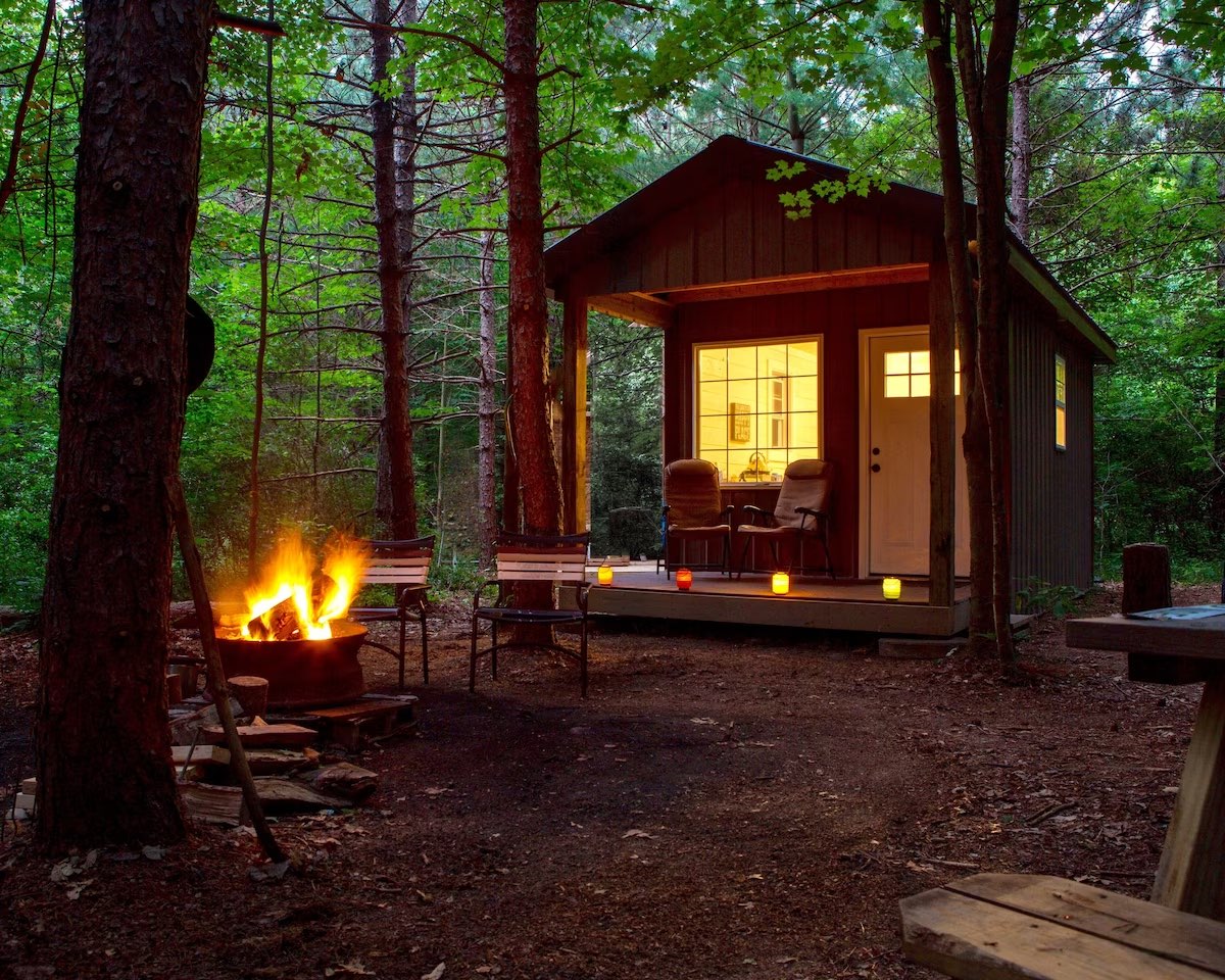 Private Romantic Rustic Cabin Glamping in Upstate New York