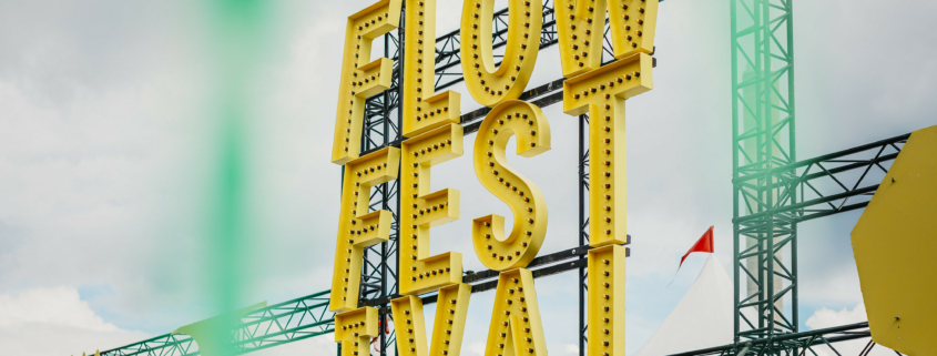 Front gates at Flow Festival in Helsinki