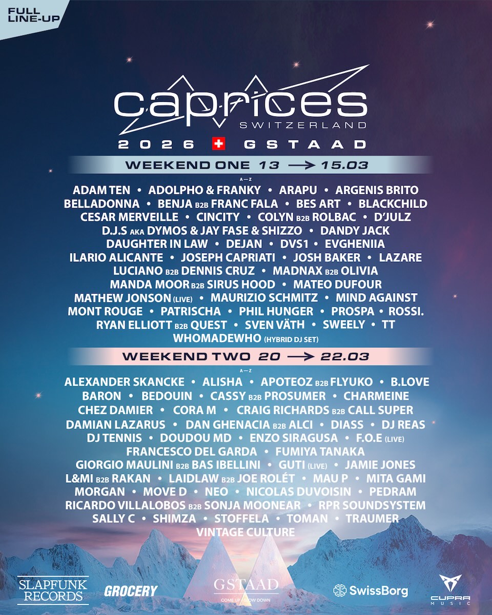 Caprices Festival 2026 Line Up